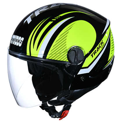 studds track open face helmet