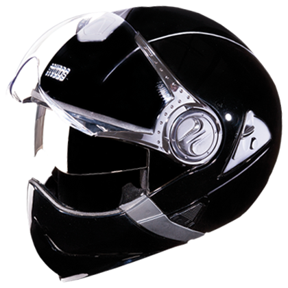 studds downtown flip off full face helmet matte black